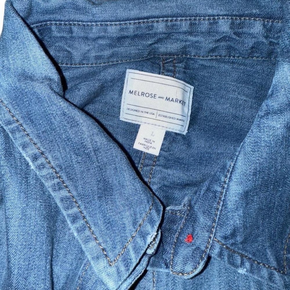 Melrose and Market Light Blue Denim Shirt - Picture 4 of 4